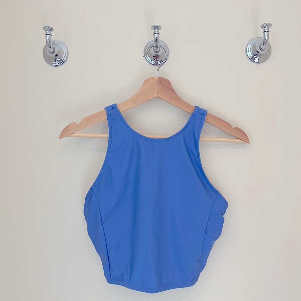 Mott 50 Periwinkle High Neck Bikini Top Medium